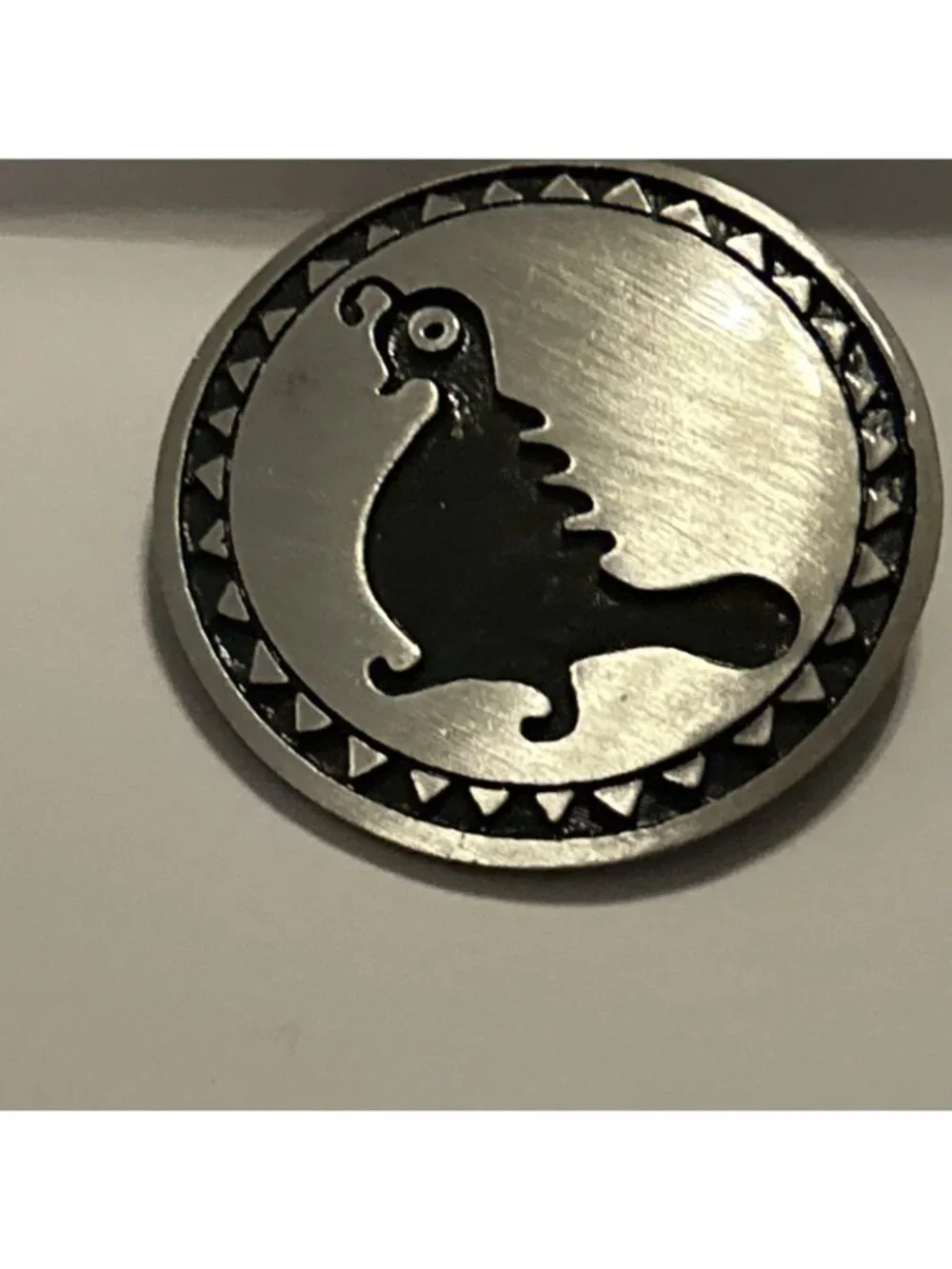 Zuni quail bolo tie Native American Charm Silver & Black Color New